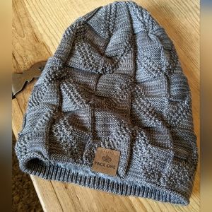 Page One gray knitted beanie